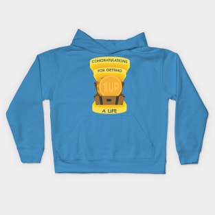 Congratulations for Getting a Life - Coin in Treasure Chest Kids Hoodie